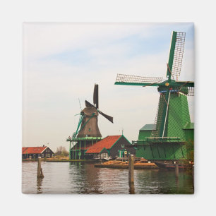 Íman Países Baixos: Windmills, Zaanse Schans, Holanda