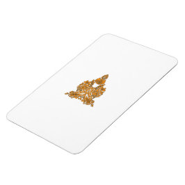 Íman Paisley Floral Art - Decor Laranja Boho