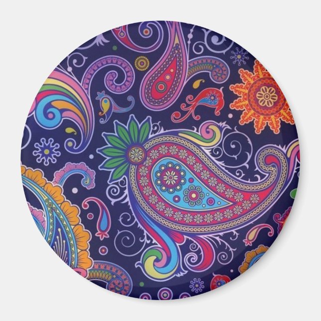 Íman Paisley Purple rosa (Frente)