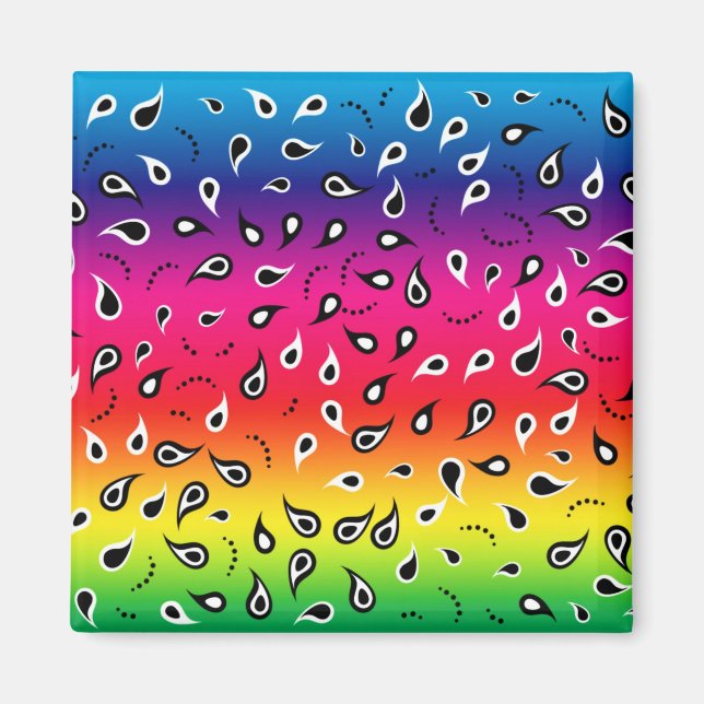 Íman Paisley Rainbow (Frente)