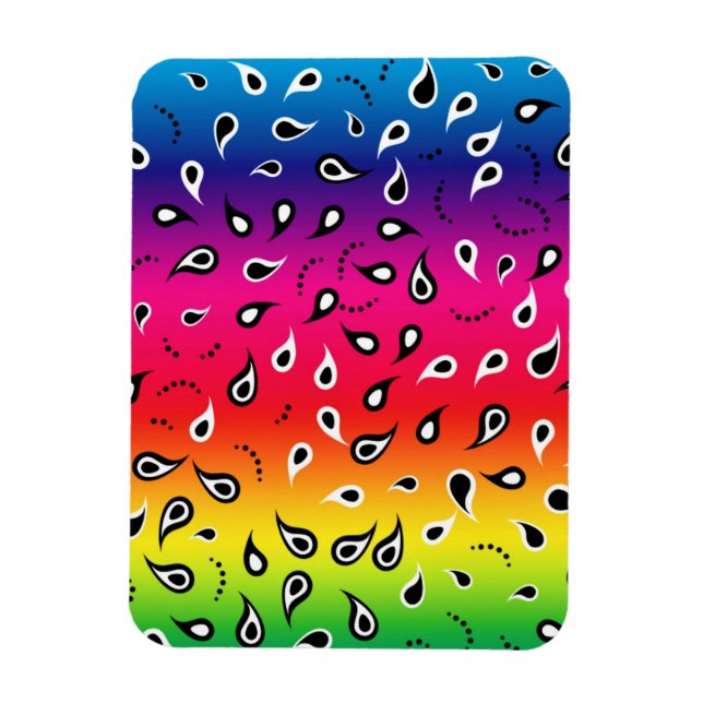 Íman Paisley Rainbow (Vertical)
