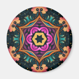 Íman Paisley Rosa Floral Flor 6a4