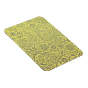 Íman Paisley terroso alaranjado em amarelo