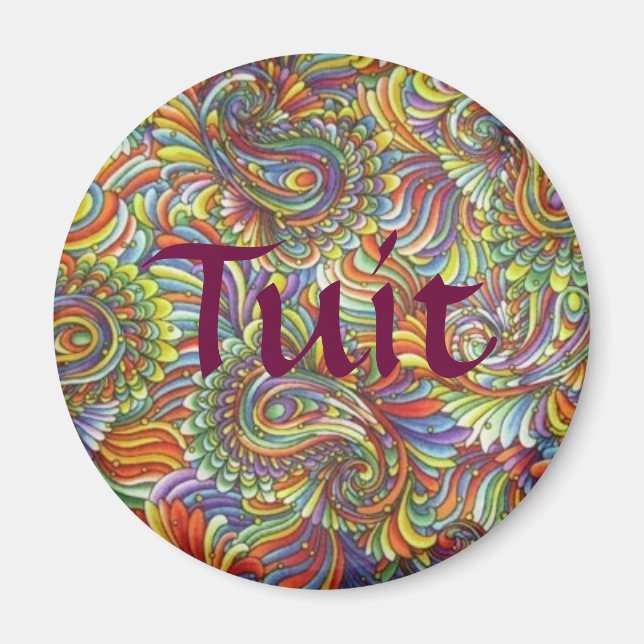 Íman Paisley Tuit Magnet (Frente)