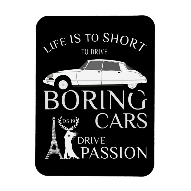 Íman Paixão de Unidade Oldtimer Citroen DS 19 (Vertical)