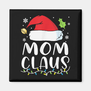 Íman Pajama de Luzes de Natal da Mamãe Noel Família Xma