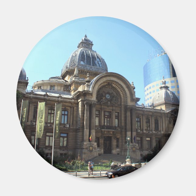 Íman Palácio CEC em Bucareste (Frente)