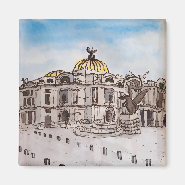 Íman Palacio de Belas Artes, Cidade do México (Frente)