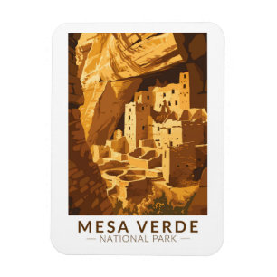 Íman Palácio de Cliff do Parque Nacional de Mesa Verde