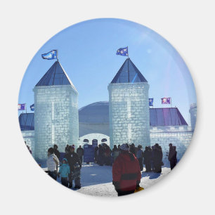 Íman Palácio de Gelo no Carnaval de Quebec, Canadá