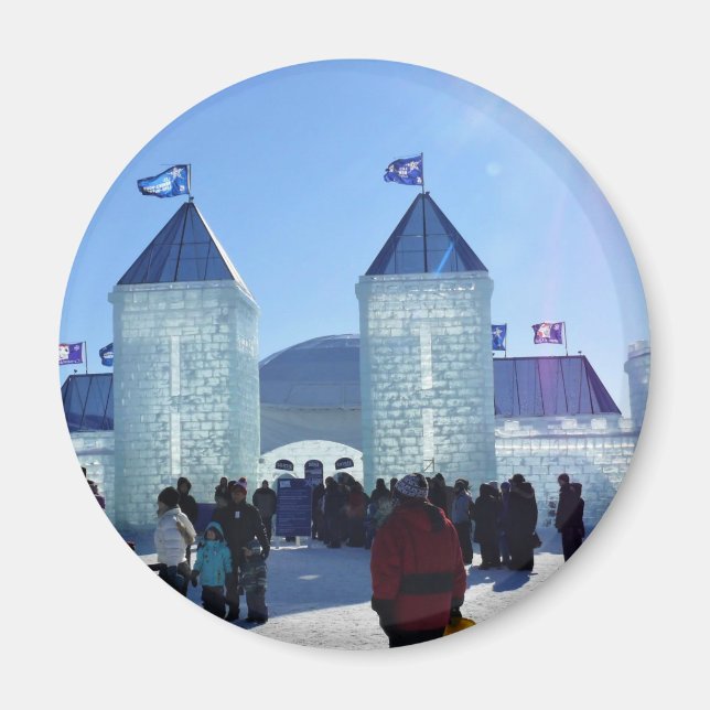 Íman Palácio de Gelo no Carnaval de Quebec, Canadá (Frente)