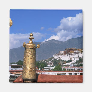 Íman Palácio de Potala em Lhasa, Tibete visto do