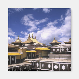 Íman Palácio de Potala por dentro com campanários na ca