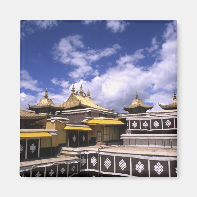 Íman Palácio de Potala por dentro com campanários na ca (Frente)