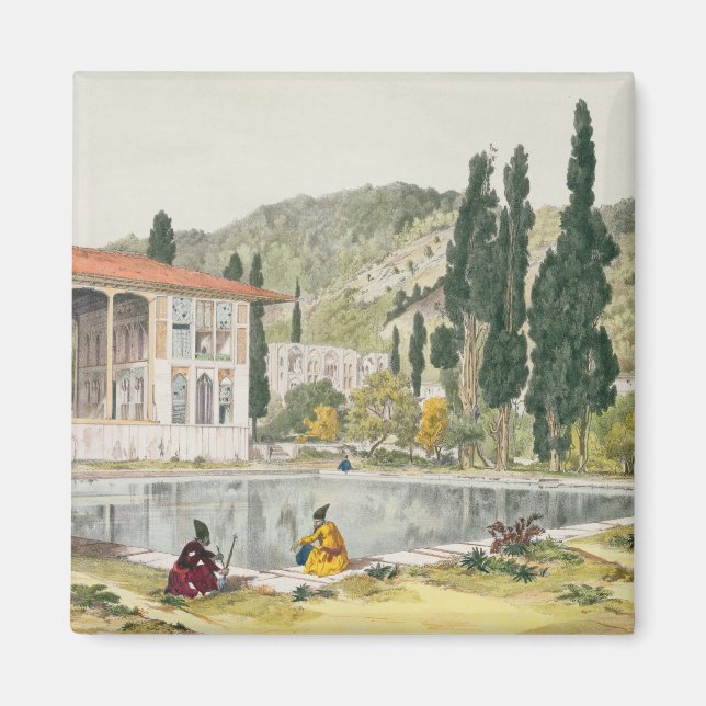 Íman Palácio e Jardins de Ashref, Pérsia, prato 80 (Frente)