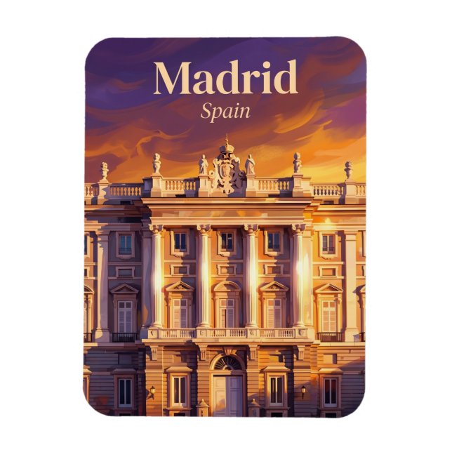 Íman Palácio Real de Madrid Espanha (Vertical)