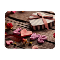 Palavra Amor com Presente de Dia de os namorados e