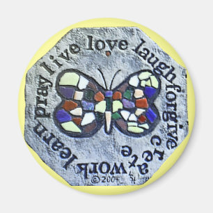 Íman Palavra do ímã do mosaico da borboleta a viver