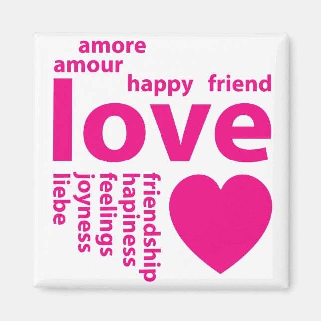 Íman Palavras adoráveis (Frente)