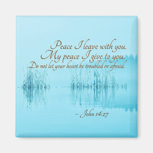 Íman Palavras de Jesus do 14:27 de John, "paz que eu
