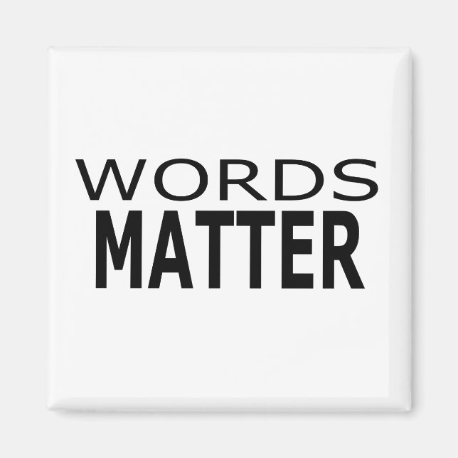 Íman Palavras importam o ímã (Frente)