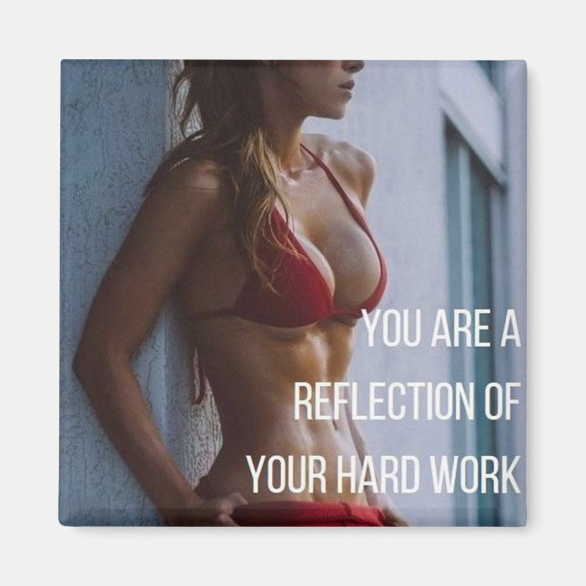 Íman Palavras inspiradoras Malhações das mulheres - Tra (Frente)