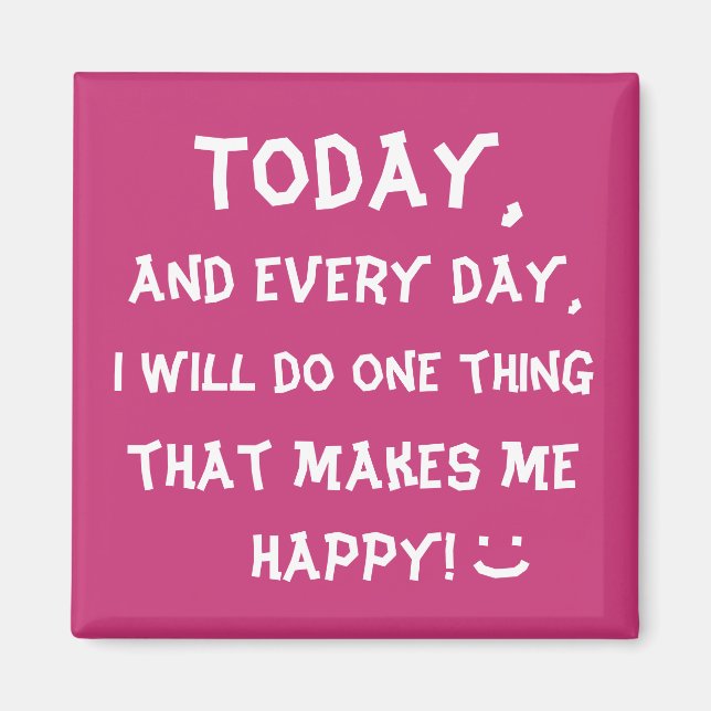 Íman Palavras Motivacionais Bonitas Impressão (Frente)