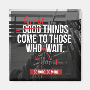 Íman Palavras Motivacionais do Workout de Construção de