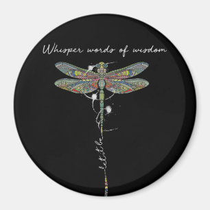 Íman Palavras Sussuras De Dragonfly De Brocade Sabedori