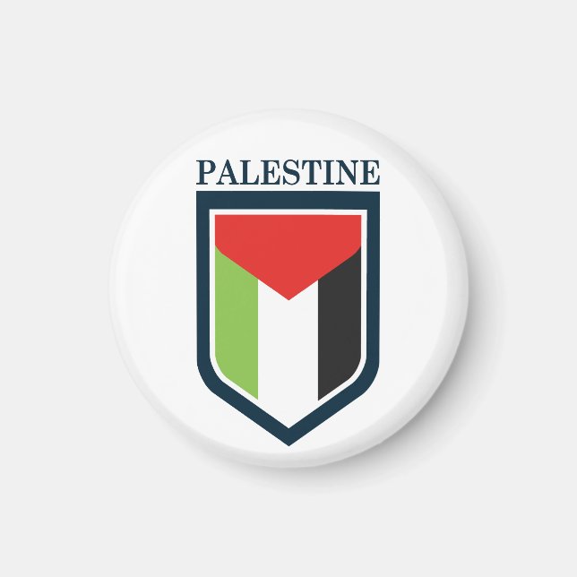 Íman Palestina e bandeira palestina (Frente)