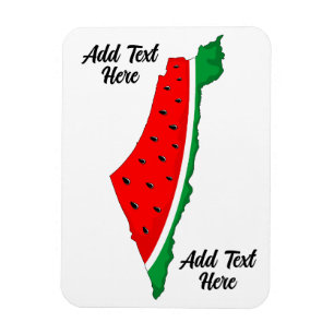 Íman Palestina - Mapa Watermelon - Símbolo da liberdade