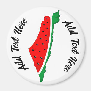 Íman Palestina - Mapa Watermelon - Símbolo da liberdade