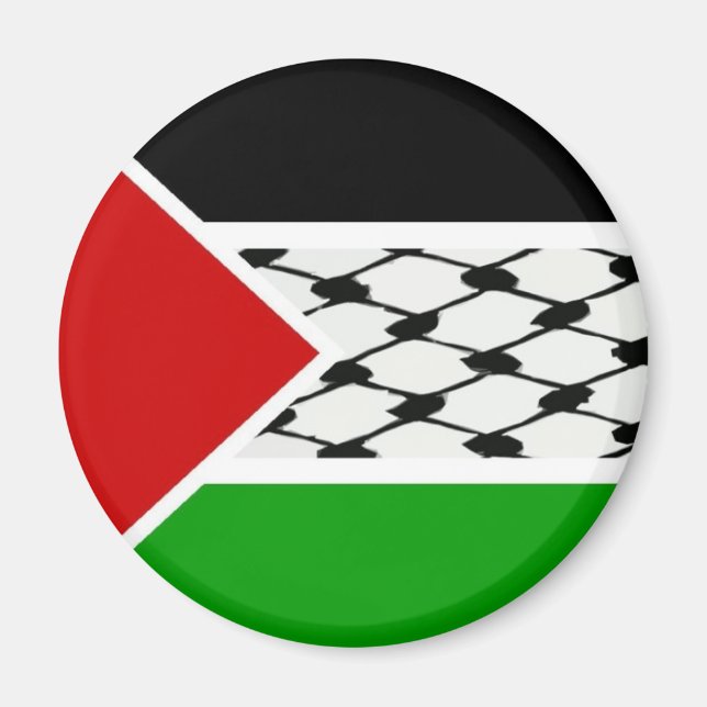 Íman Palestina - Sinalizador Keffiyeh (Frente)