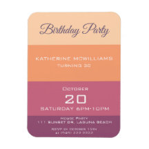 Paleta de Colheita de festas de aniversário-