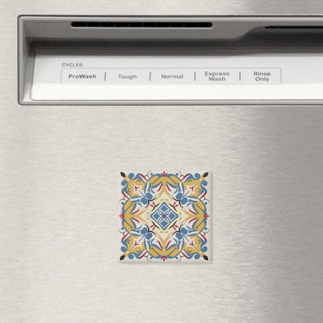 Íman palha de mosaico. mandala (In Situ (Dishwasher))
