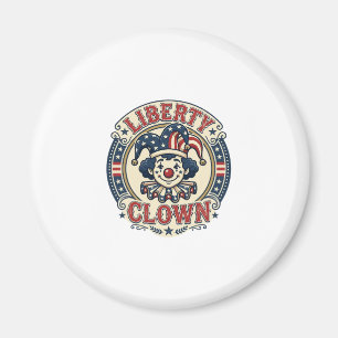Íman Palhaço da Liberdade Patriótico Patriótico Clownco