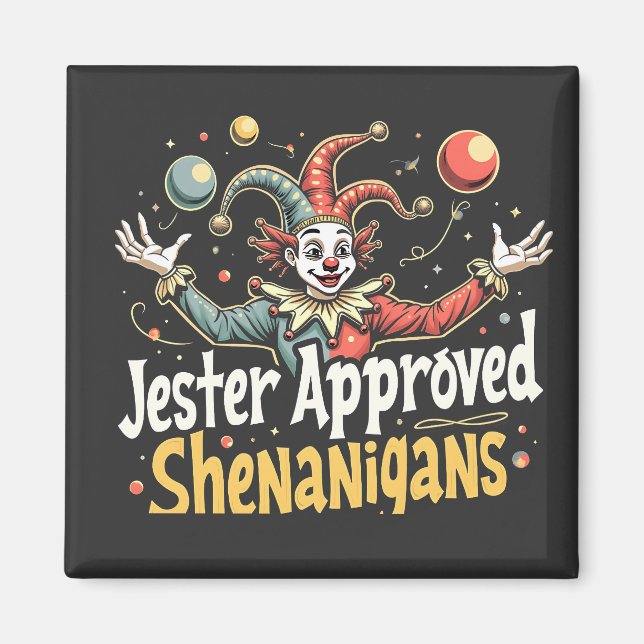 Íman Palhaço de circo de Shenanigans aprovado por Jeste (Frente)