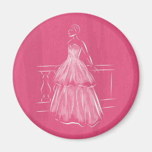 Íman Palhaço de Espaço Negativo Branco