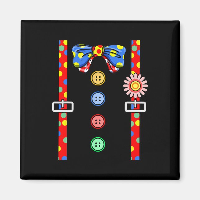 Íman Palhaço do Dia das Bruxas (Frente)