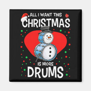Íman Palhaço do Natal Boneco de Neve Baterista Tambores