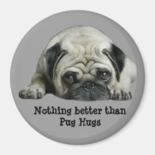 Íman Palhaço do Pug no ímã do coração