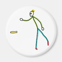 Palito de Homem Jogando Kubb
