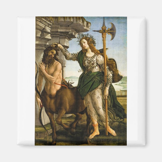 Íman Pallas e o Centauro por Sandro Botticelli (Frente)