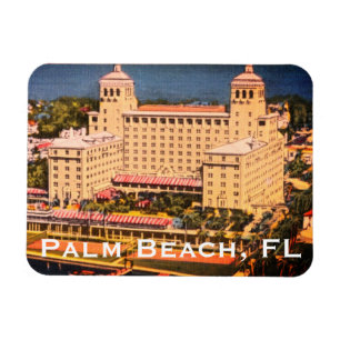 Íman Palm Beach, Florida - Vintage Skyline Photo
