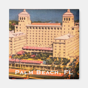 Íman Palm Beach, Florida - Vintage Skyline Photo