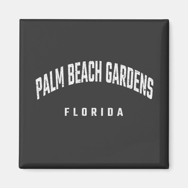 Íman Palm Beach Gardens Flórida FL (Frente)
