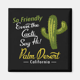 Íman Palm Desert Cactus Funny Retro