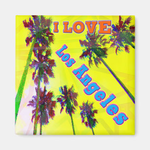 Íman "Palm Sky: EU AMO Los Angeles 2" Magnet