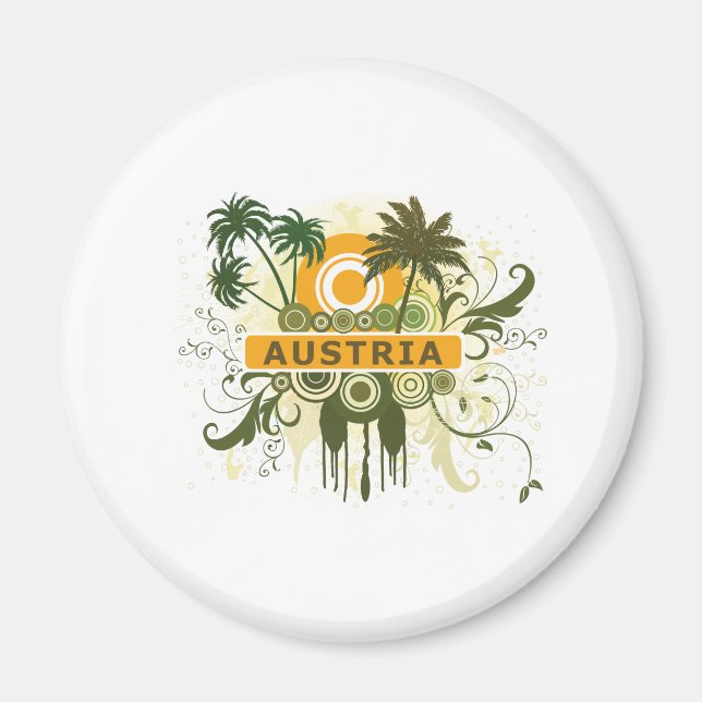 Íman Palm Tree Áustria (Frente)