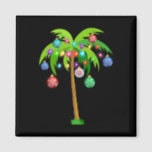 Íman Palm Tree Funny Hawaii Beach Trop<br><div class="desc">Palm Palm Tree Funny Hawaii Beach Tropical Xmas</div>